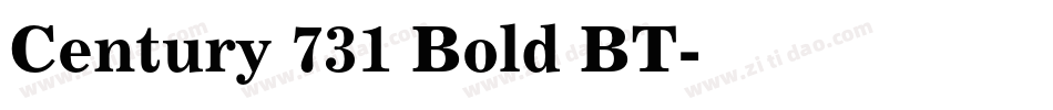 Century 731 Bold BT字体转换